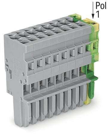 769-109/000-036 Operating Tool 1-Conductor Female Connector, 500 V, 32 A, 28 to 12 AWG Wire, 9 Poles