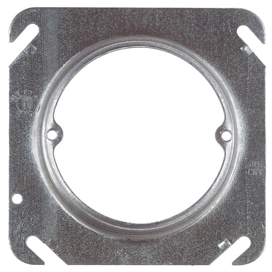 52C3-25 Steel City Outlet Box Cover, 4 in L x 4 in W, Blank Cover, Steel