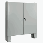 Two-Door Floorstand White Inside Type 12, 72.06x72.06x24.06, Gray, Steel