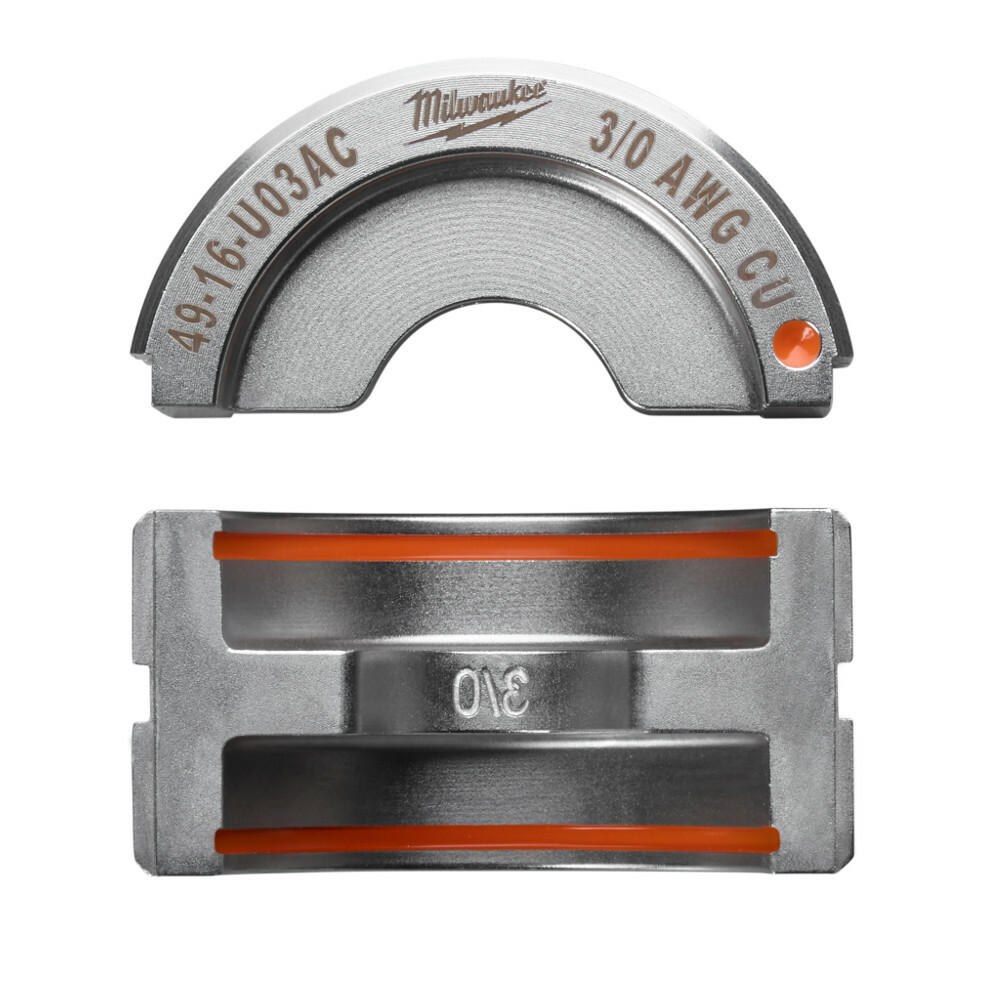 49-16-U03AC M18 Force Logic U-Style Crimping Tool Die, 3/0 AWG Copper Cable, Aluminum
