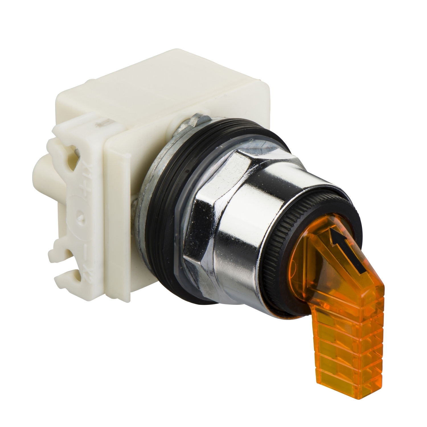 9001KP38LYA31 Harmony Type K Standard Pilot Light, 120 VAC/VDC, 1.4 VA, Fresnel/Round Lens, Panel Mount