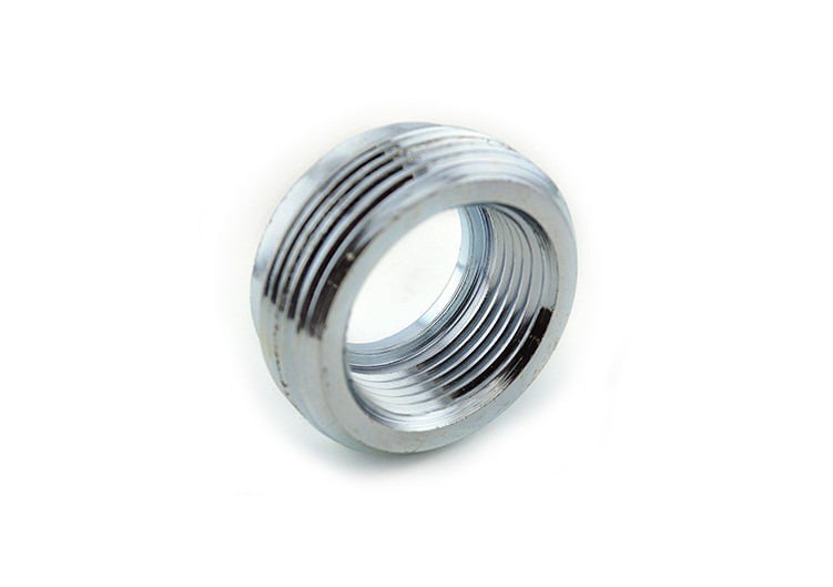 1169 Bridgeport Reducing Bushing, 1-1/2 to 1 in Trade, Steel, Electro-Plated Zinc