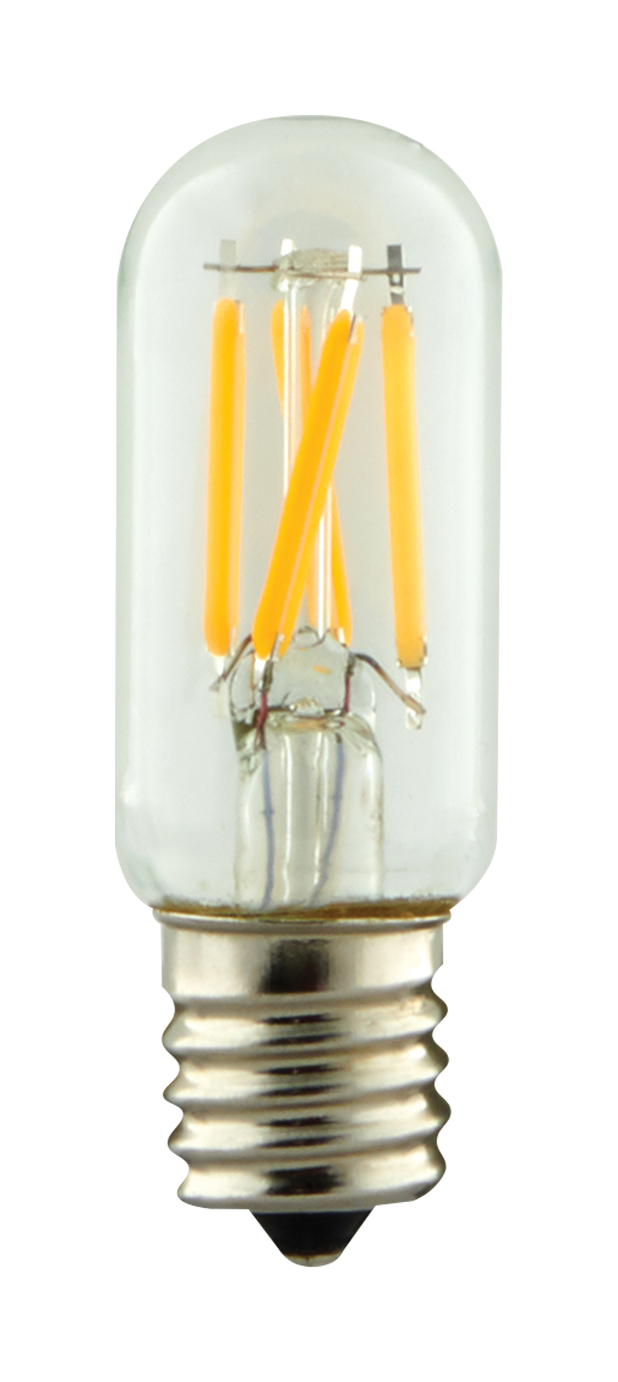 S12114 Decorative Non-Dimmable LED Lamp, 3.5 W, 40 W Incandescent Equivalent, E17 Lamp, T7 Tubular Shape, 350 Lumens