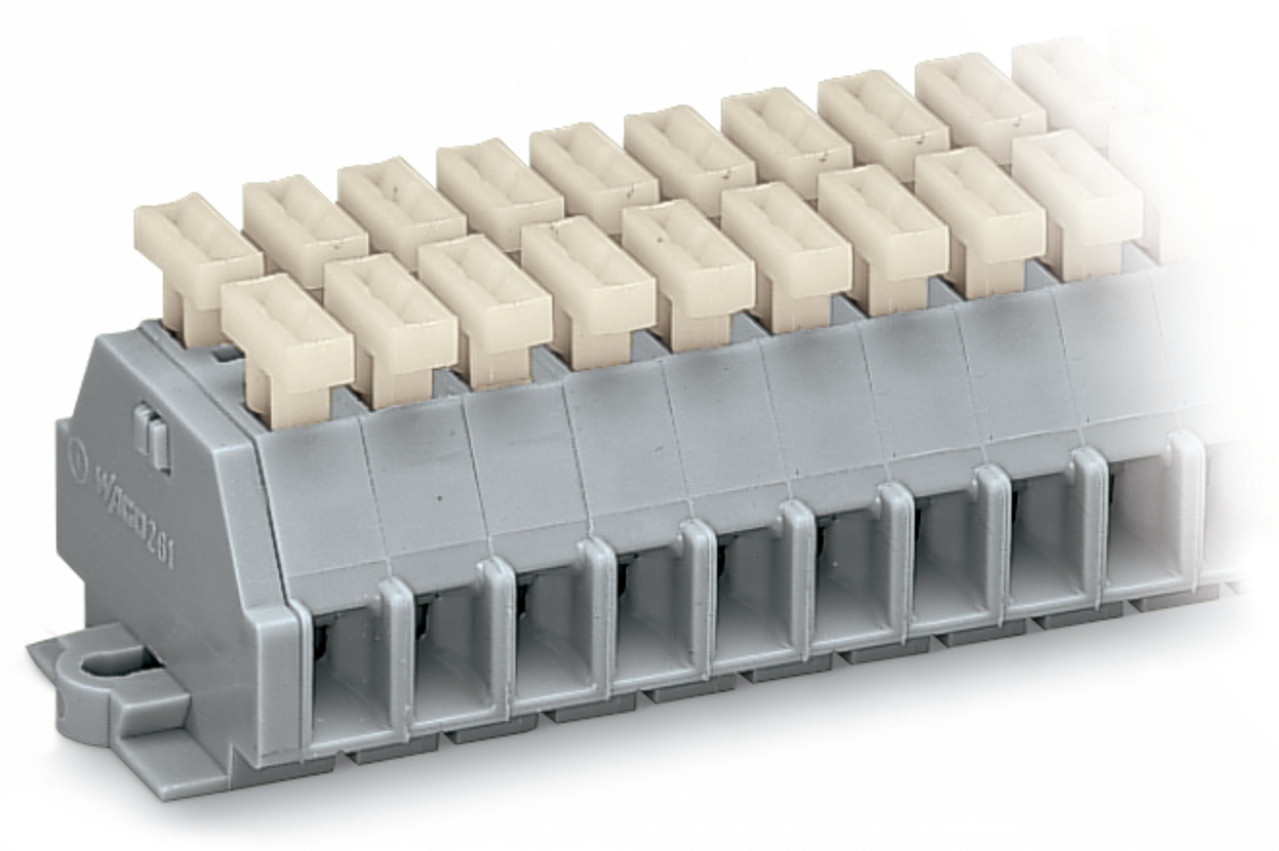 261-112/341-000 Operating Tool Terminal Strip, 28 to 14 AWG Conductor, 0.31 to 0.35 in L, Polyamide