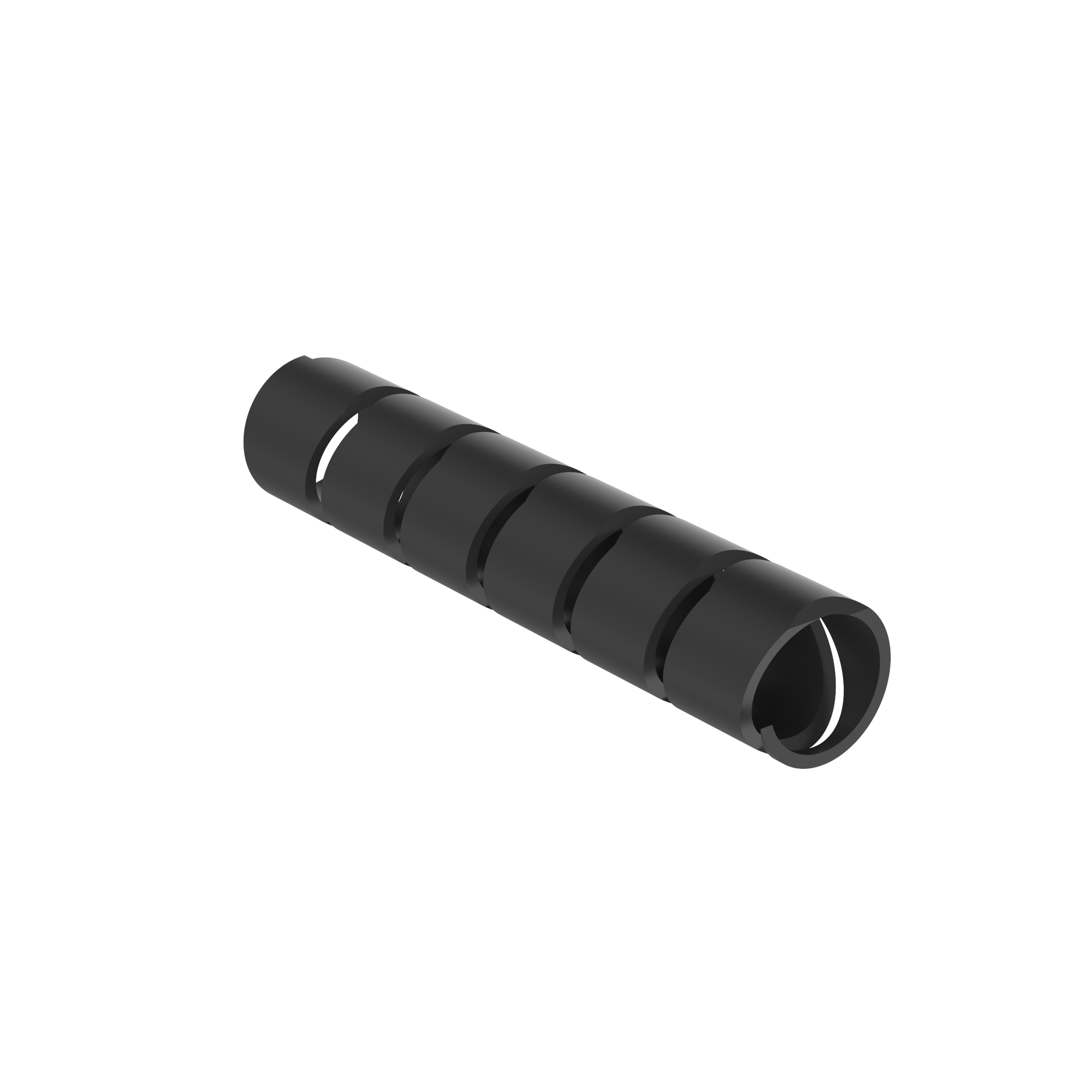 T38F-C0 Spiral Wrap, Black, UV PE, 0.3125" Min Dia., 100' Roll, PK1
