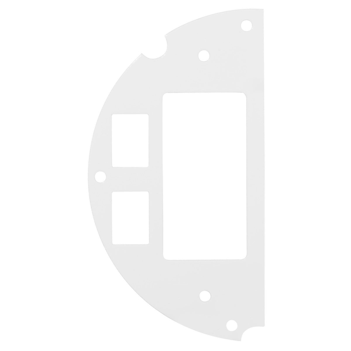 S1R6SPN 50/50 Split Left Side Sub Plate With (1) Decorator Opening and (2) Ortronics TracJack Opening, Steel