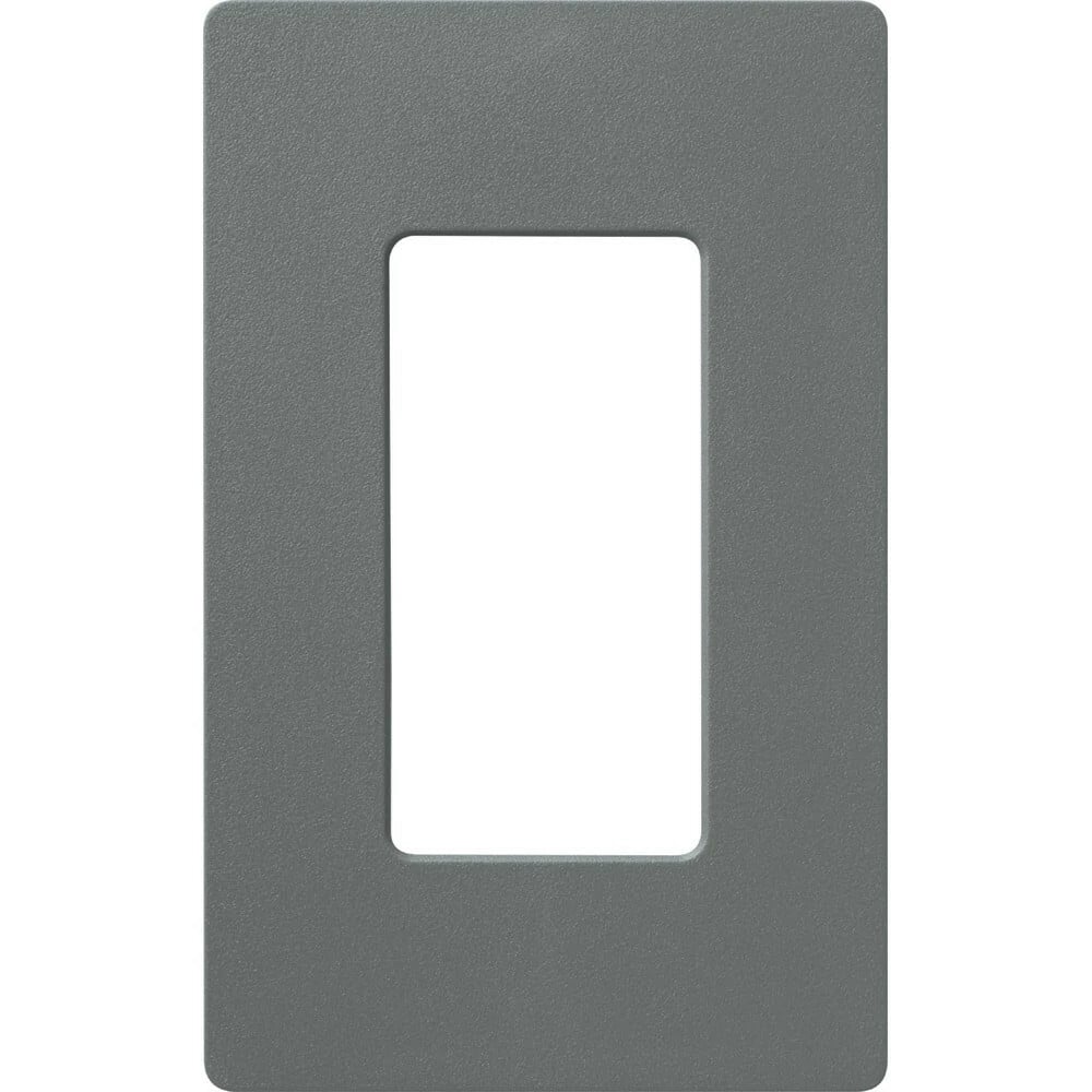 SC-1-SL Claro Wall Plate for Decorator-Style Dimmers, Switches, and Outlets, 1 Gang, Satin, Slate