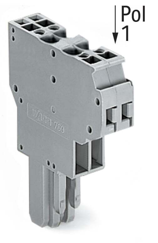 769-124 Operating Tool 2-Conductor Female Connector, 500 V, 32 A, 28 to 12 AWG Wire, 4 Poles