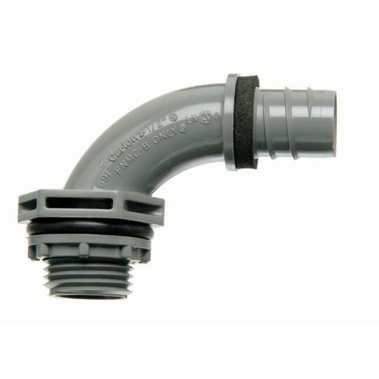 LN20FA-CAR Carlon Carflex 1-Piece Conduit Connector, 1 in Trade, 90 deg, PVC