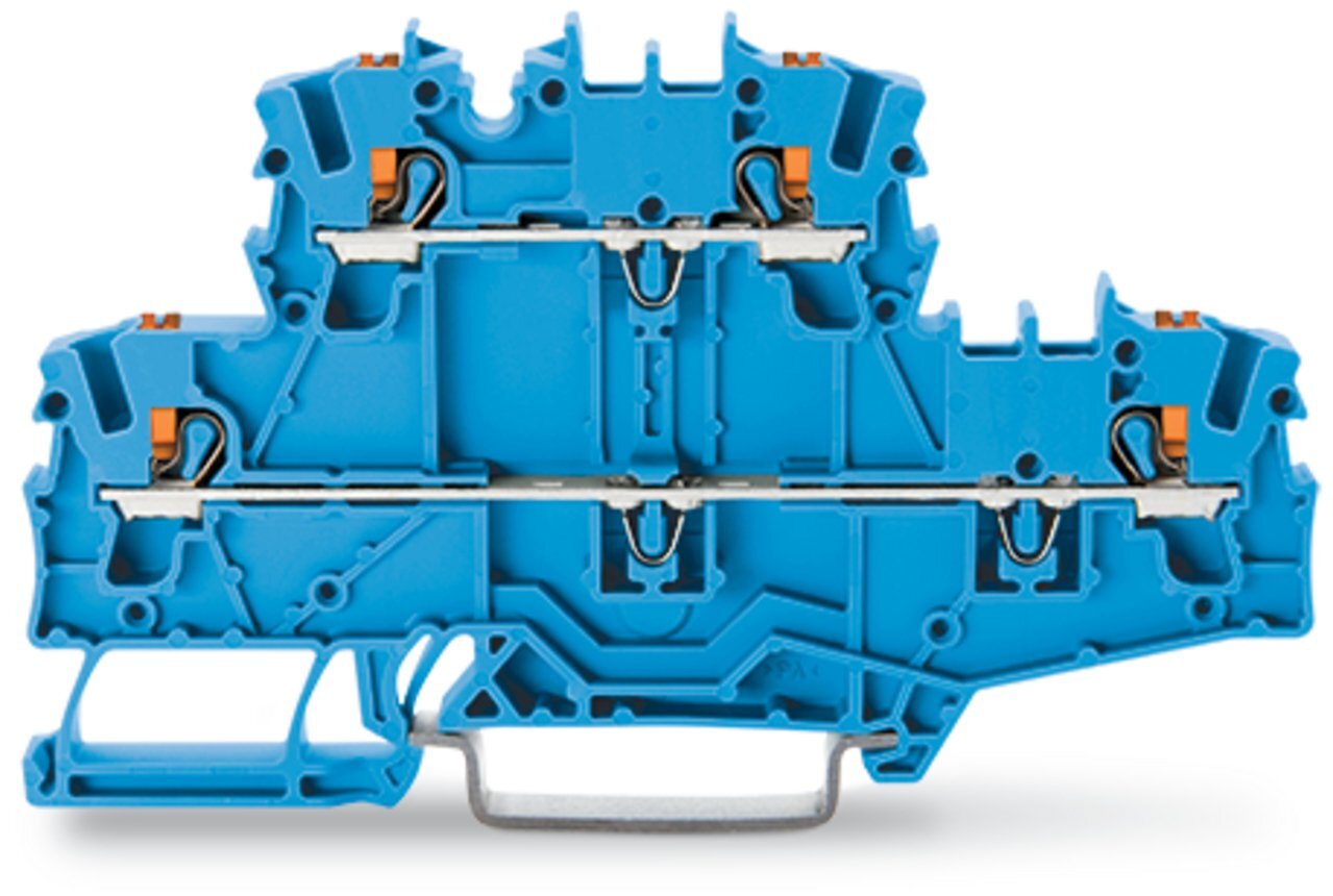 2202-2704 Operating Tool Deck Terminal Block, 800 V, 24 A, 22 to 12 AWG Wire, 2 Poles, DIN Rail Mount