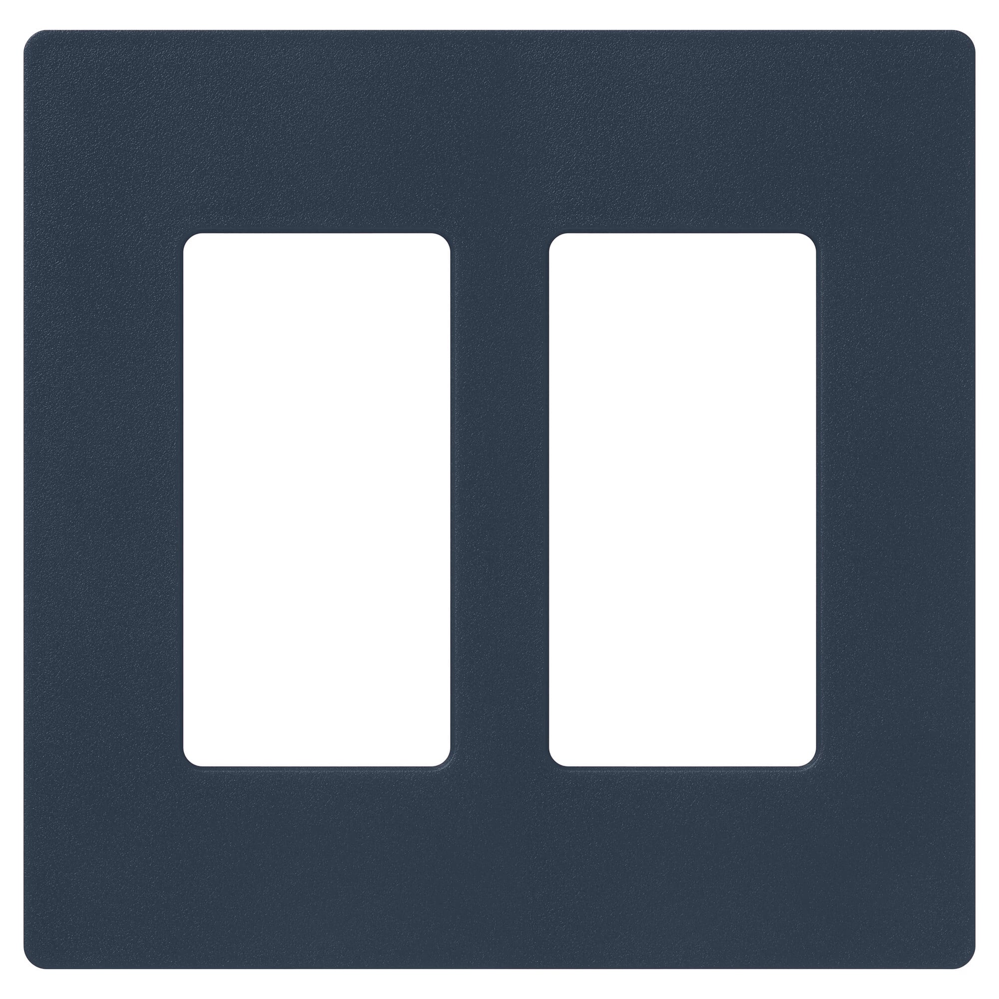 SC-2-DE Claro Wall Plate for Decorator-Style Dimmers, Switches, and Outlets, 2 Gang, Satin, Deep Sea