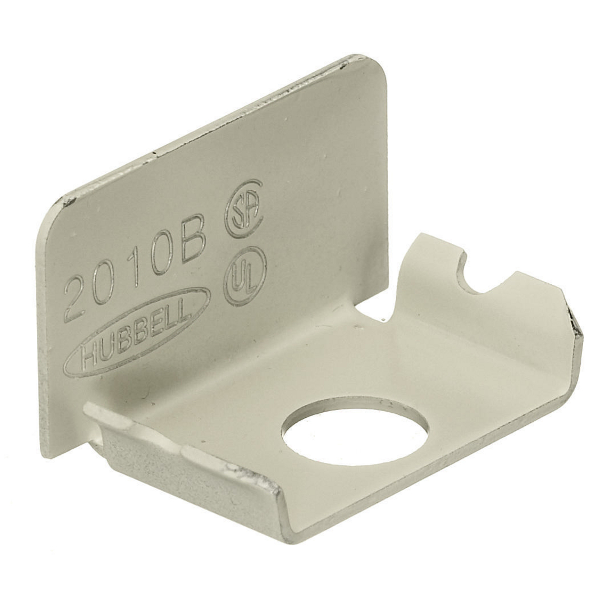 HBL2010BIV Standard End Cap, For Use With HBL2000 Series Metal Raceway, Rolled Steel, Ivory