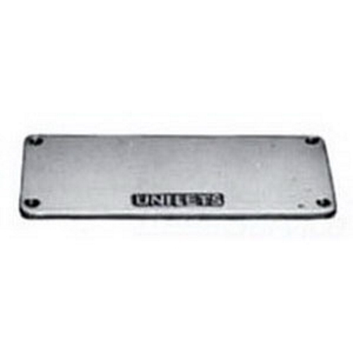 Blank Cover; Malleable Iron, Zinc Electro Plated, Chromate, Epoxy Powder Coated