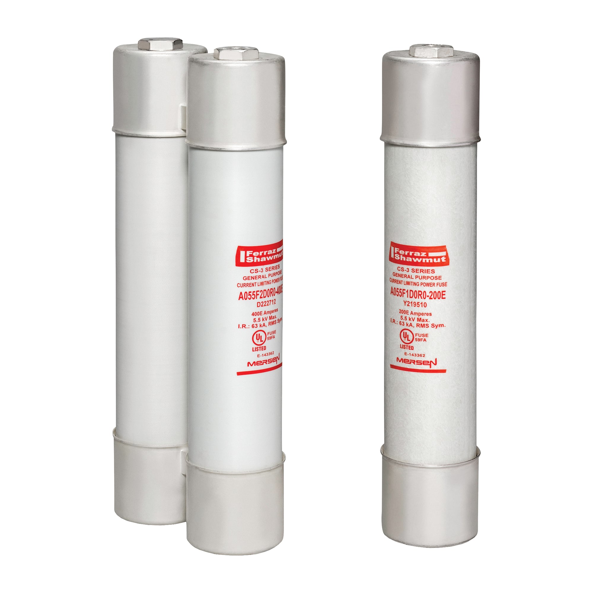 9F60FPK005 Type EJO1 1-Barrel Medium Voltage Power Distribution Fuse, 5 A, 38 kV AC, 26 kA, Class E, Ferrule Body