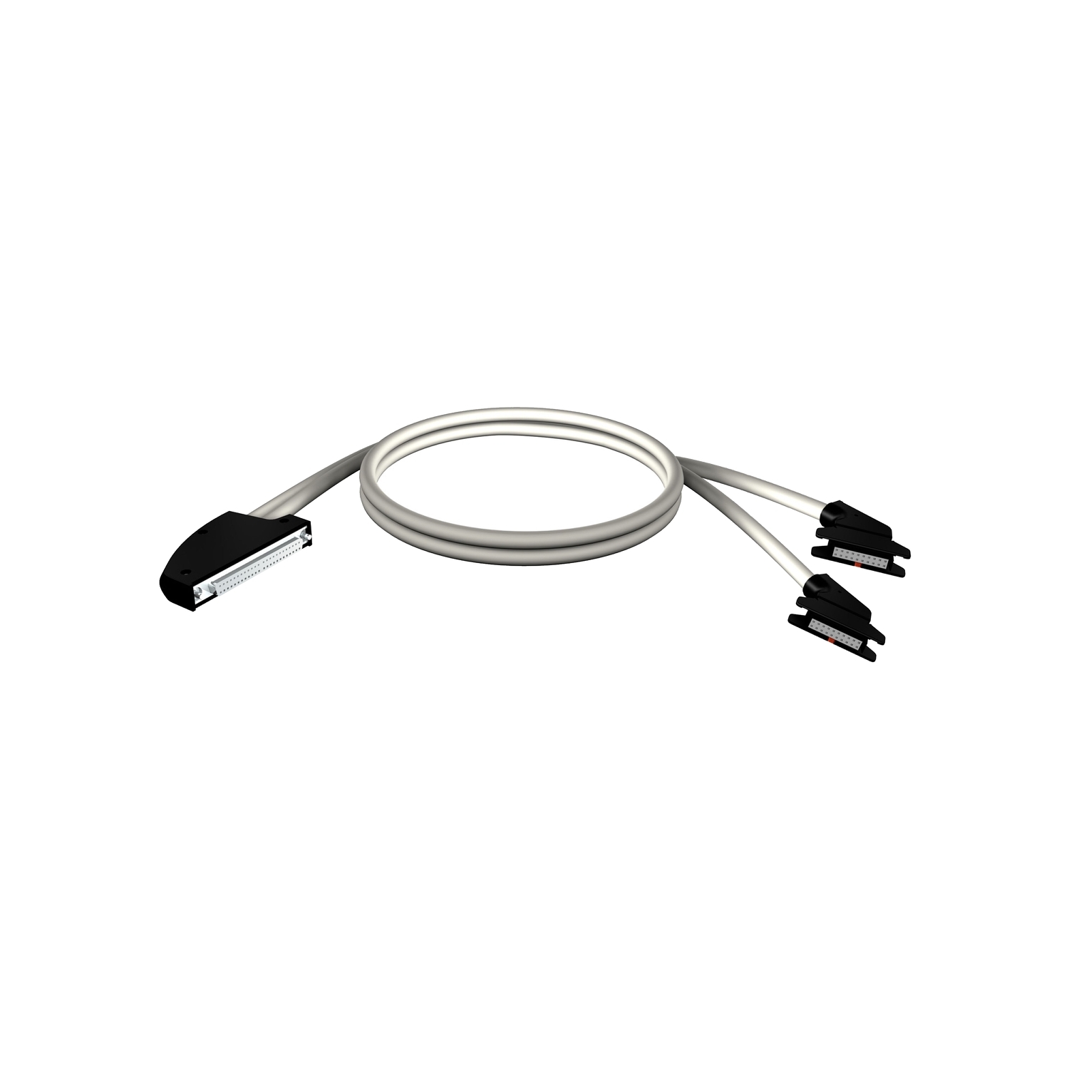 BMXFCC503 Modicon 2-Cable 40-Wire Preformed Cord Set, 5 m L Cable, For Use With Modicon X80 I/O Platform Discrete I/O Module and TELEFAST ABE7 Sub-Bases