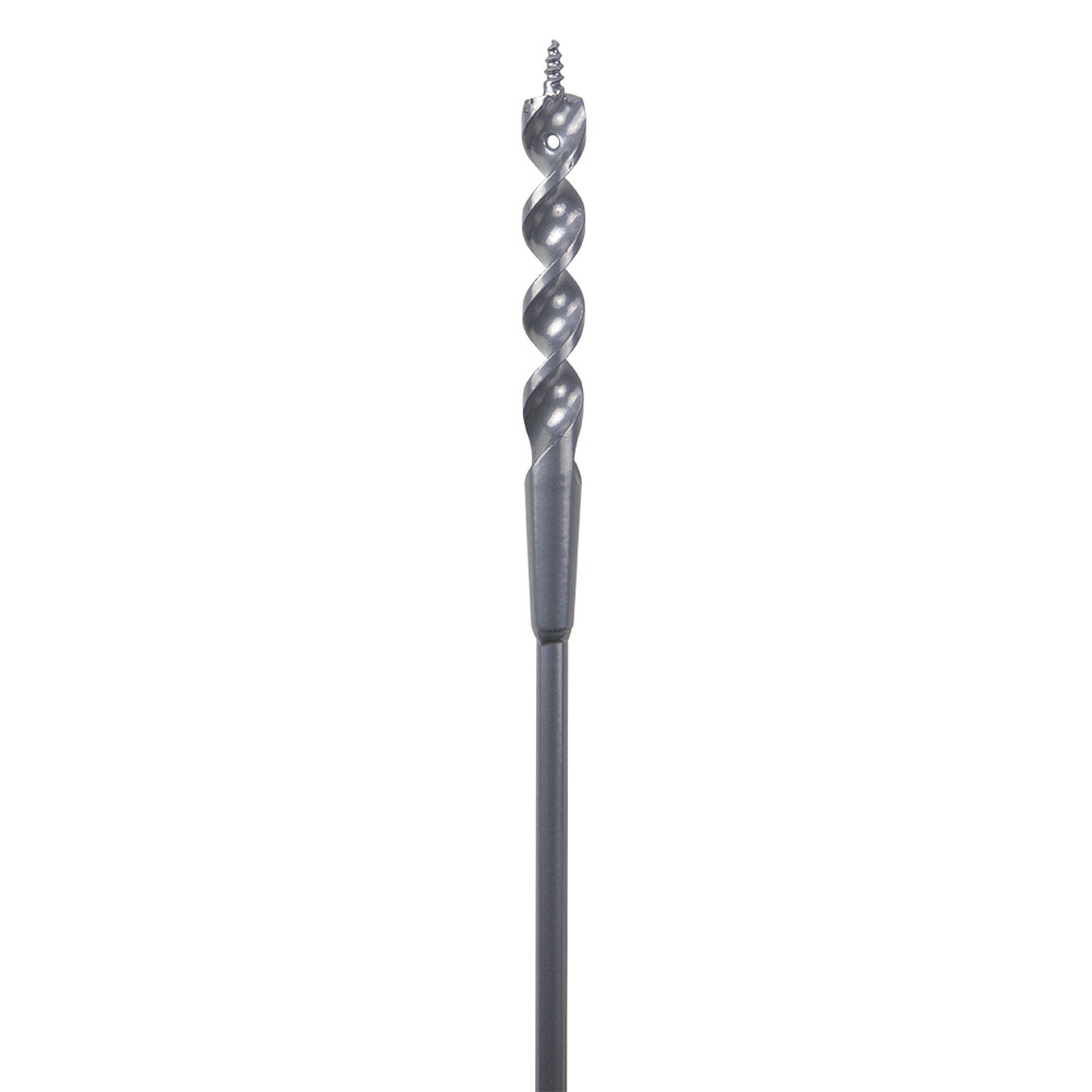 53716 Flexible Long Auger Bit With Screw Point, 3/8 in Dia, 54 in OAL, Screw Point, Oxide Coated