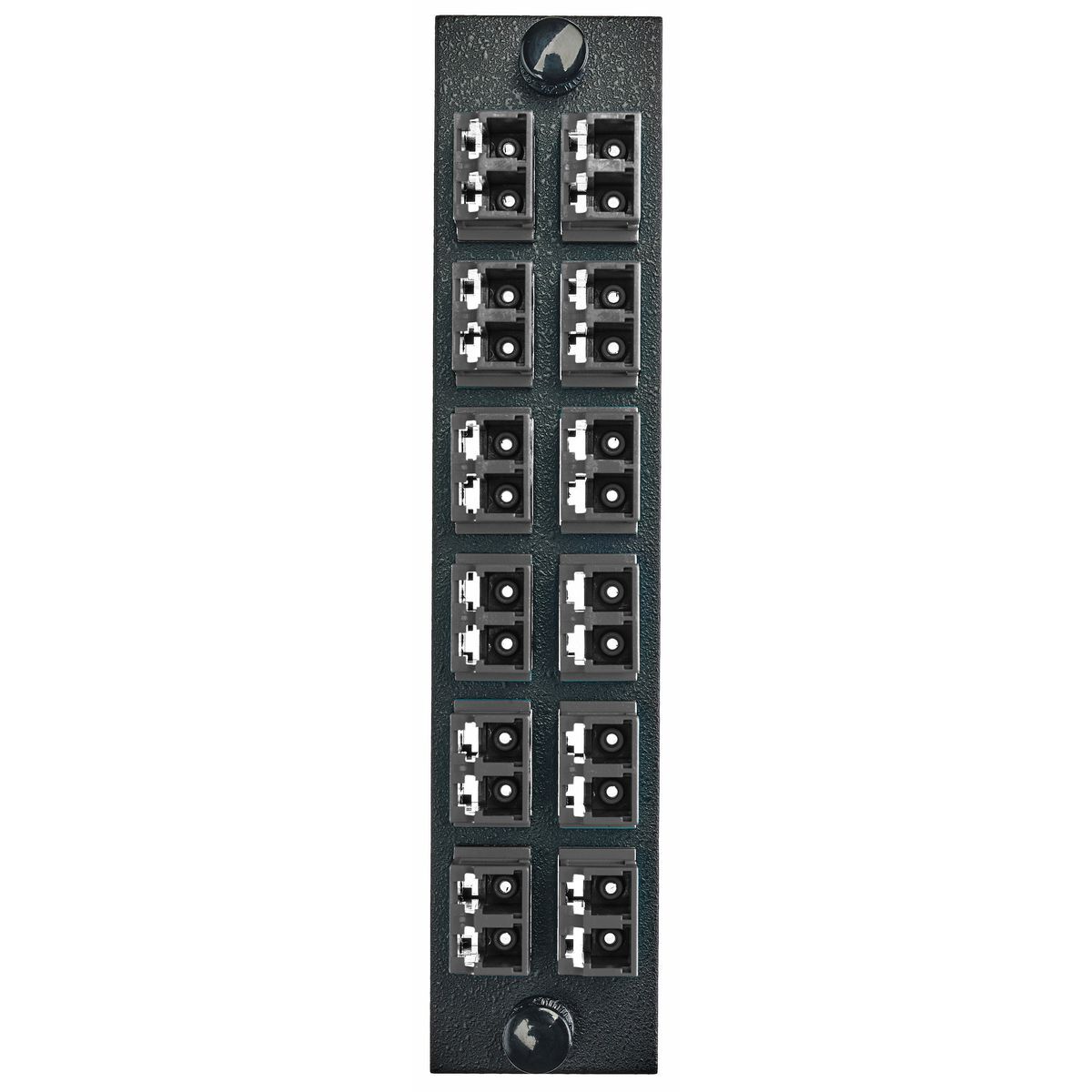 FSPNLCDS12BK FSP Adapter Panel Fiber Connectors, LC Duplex End A, (24) Fiber Multi-Mode/Single-Mode Fiber