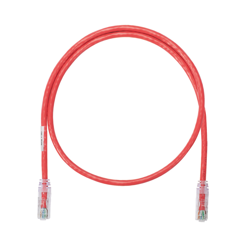 NetKey Cat 6 24 AWG UTP Patch Cord, 7 ft, Red