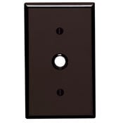 85018 Standard Size Traditional Wallplate, 1 Gang, 2-3/4 in W, Thermoset, Box Mount