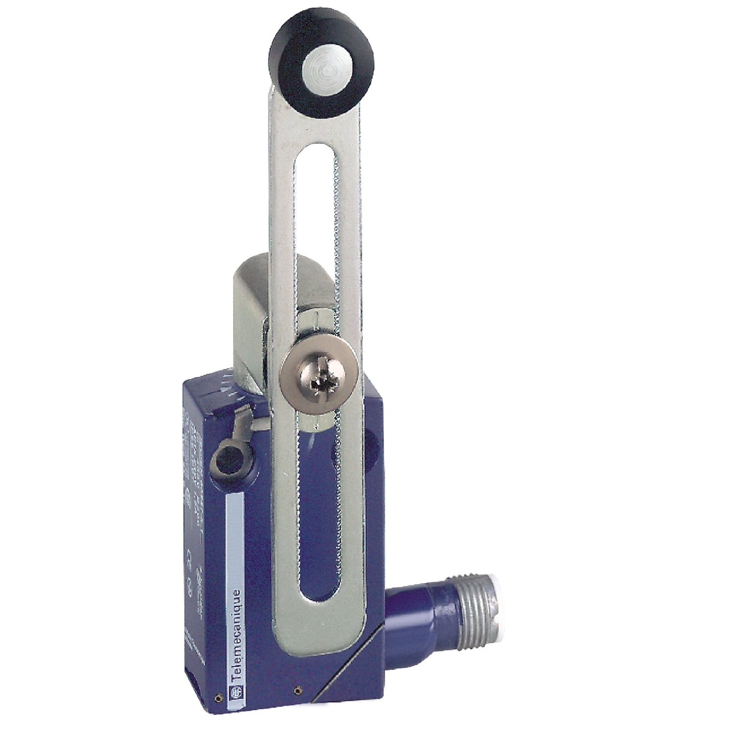 XCMD2145M12 OsiSense Standard Miniature Limit Switch, 240 V AC/250 V DC, 3 A, Adjustable Lever Arm/Roller Lever/Spring Return Actuator, 1CO Contact, 1 Poles