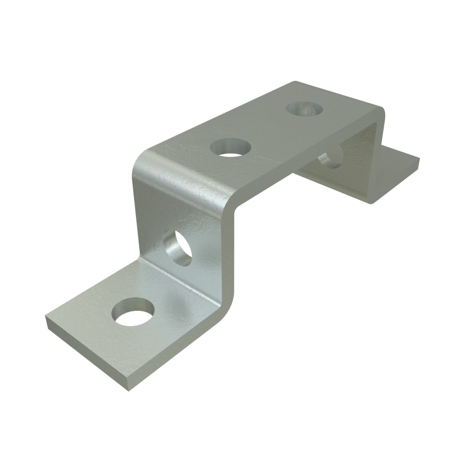 P1043A-HG Channel U-Shaped Fitting, 6 Holes, 7 in L x 1-5/8 in W, For Use With P1001A Channel, HRPO Steel