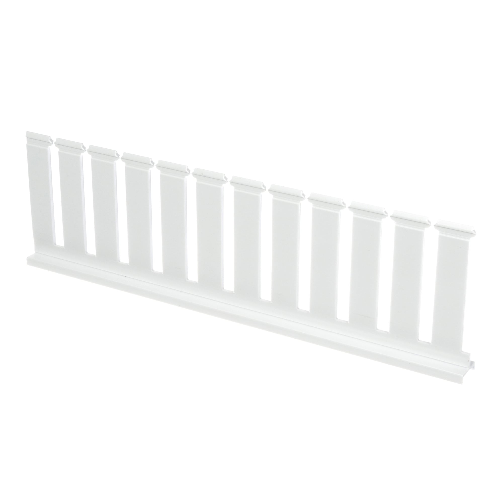 Panduct SD4HWH6 Divider Wall, White, PVC, 3.53"x0.75", 4" Duct H, PK6
