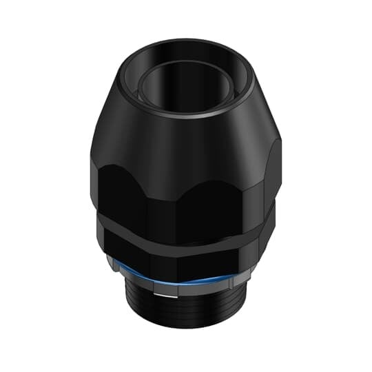 LT75P T&B Flexible Straight Conduit Connector, 3/4 in Trade, Thermoplastic