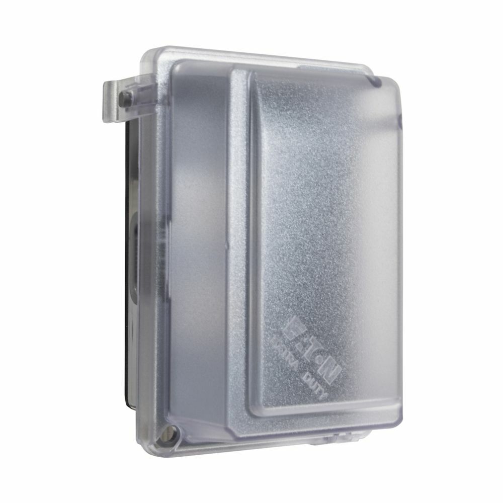 WIU1DT1 16:1 Configuration Extra Duty Non-Metallic While-In-Use Cover, 6 in L x 4.1 in W x 3-1/8 in D, Lockable Cover, Polycarbonate