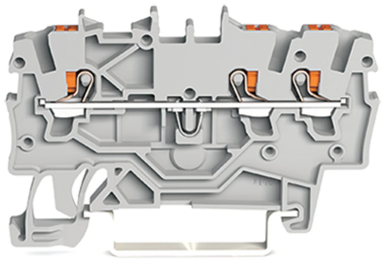 2200-1301 Operating Tool Conductor Terminal Block, 800 V, 13.5 A, 24 to 16 AWG Wire, 1 Poles, DIN Rail Mount