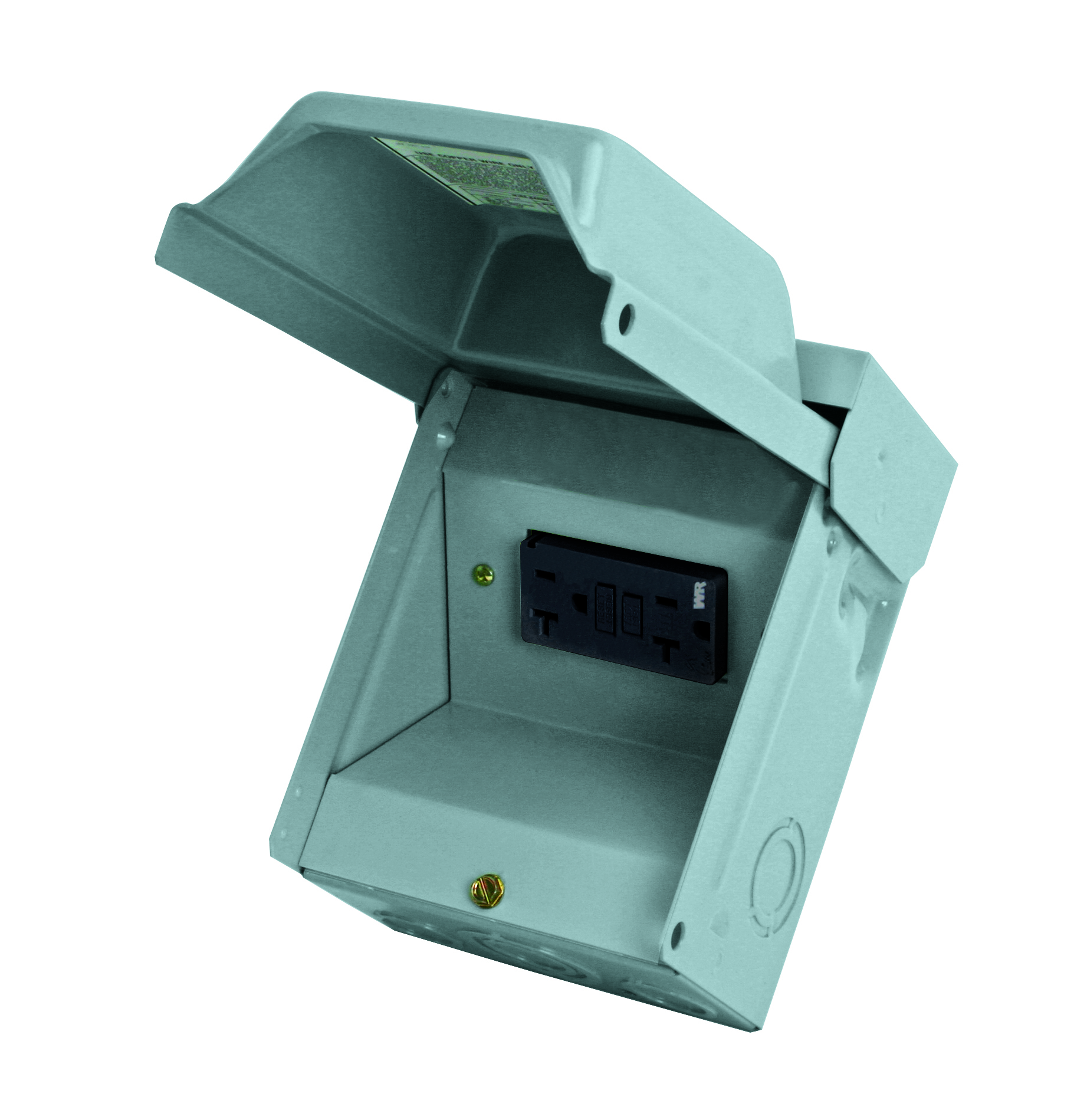 U010SEP Midwest GE Power Outlet Pedestal, 120 V AC, 20 A, 1 Phase, 14 to 8 AWG, 14 to 6 AWG Wire, NEMA 3R Enclosure