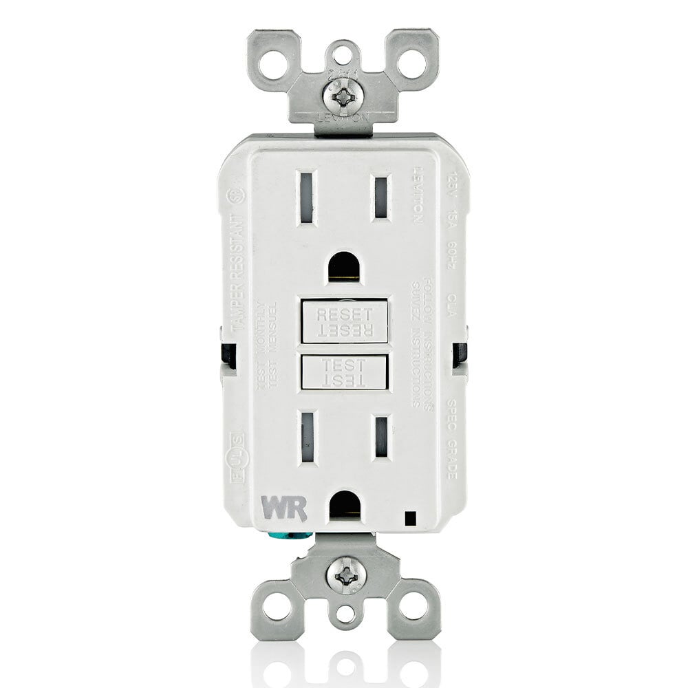 GFWT1-W GFCI Receptacle, 20 Amp, 125V, White
