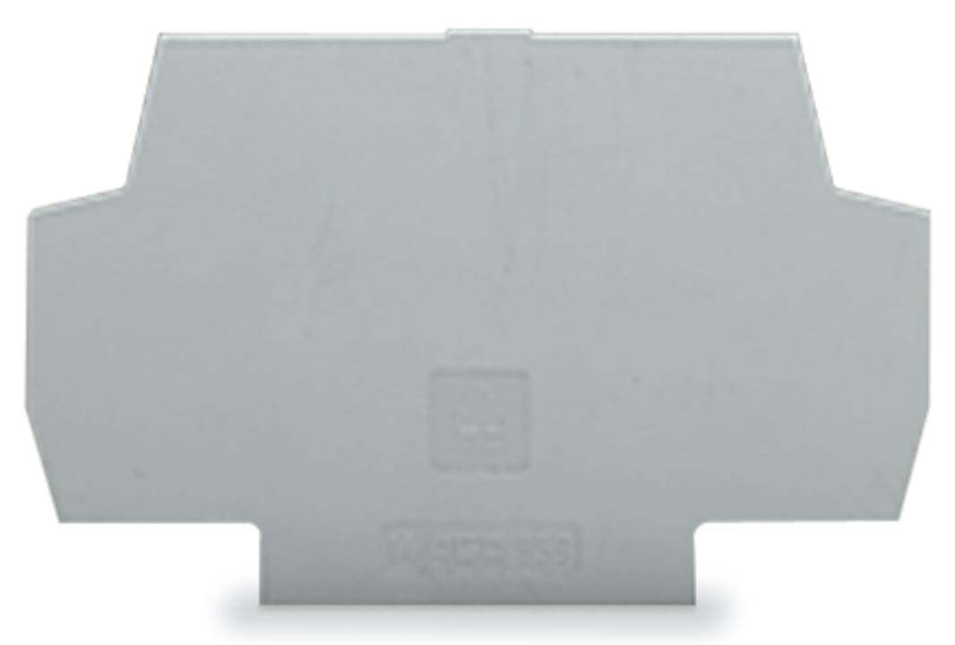 859-525 Connector End Plate, For Use With Terminal Block, Polyamide, Gray