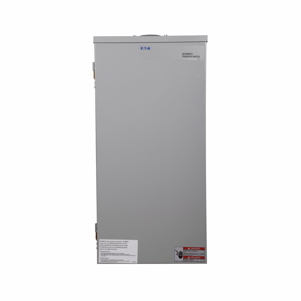 EGSX100A Standard Automatic Transfer Switch, 120/240 V AC, 100 A, 9/11/16 kW Power Rating, 1 Phases, NEMA 3R Enclosure