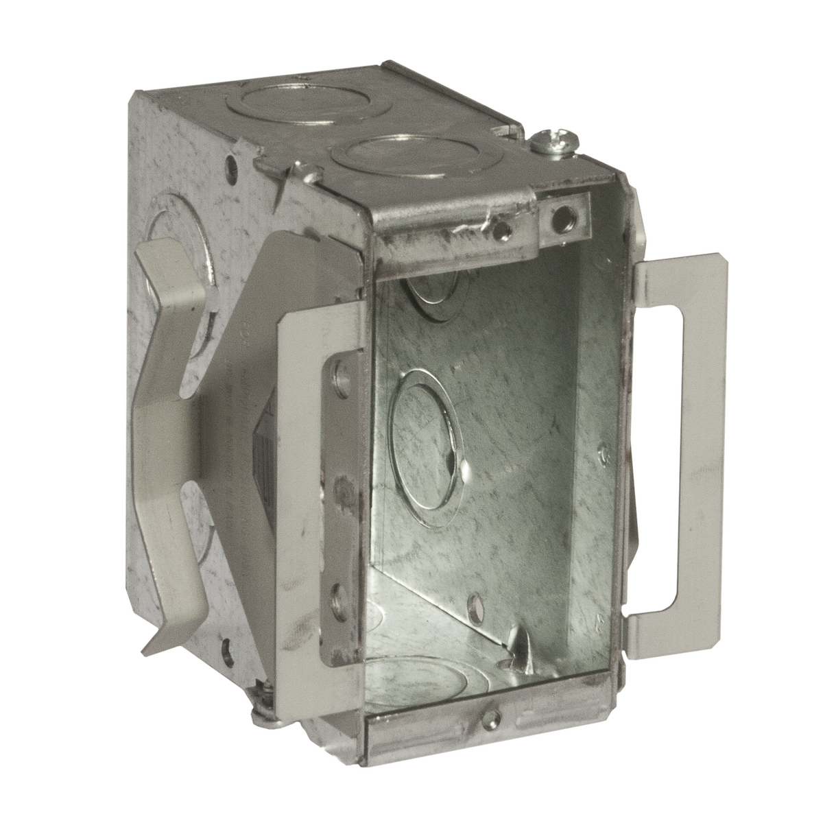 689B Gangable Masonry Box, Steel, 22.5 cu-in Capacity, 1 Gangs, 1 Outlets, 8 Knockouts