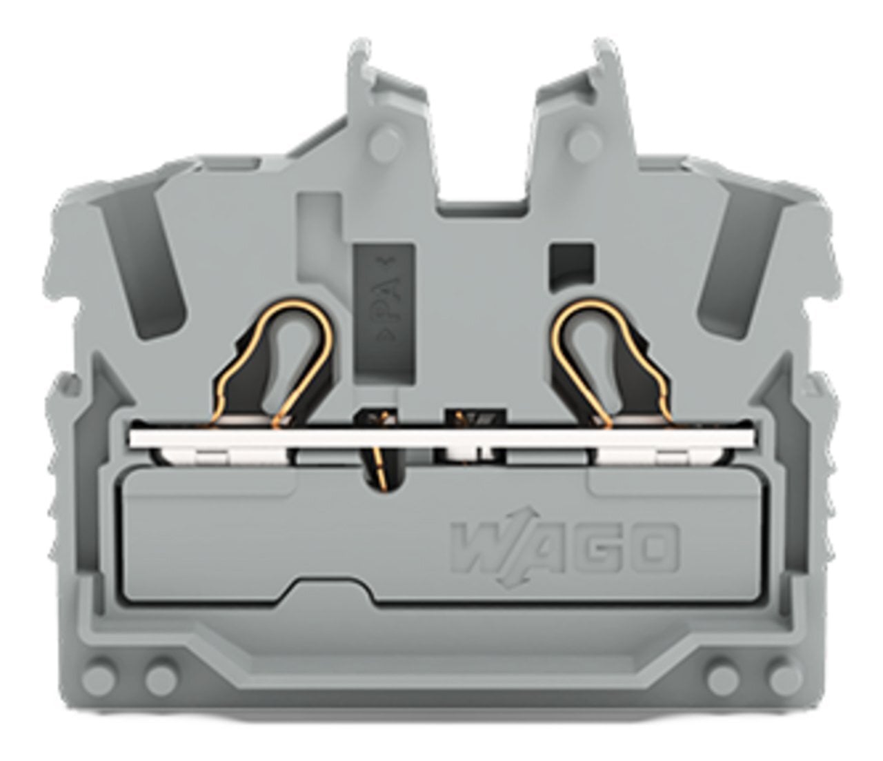 2052-321 2-Conductor Miniature Through Terminal Block, 800 V, 24 A, 22 to 12 AWG Wire, 1 Poles