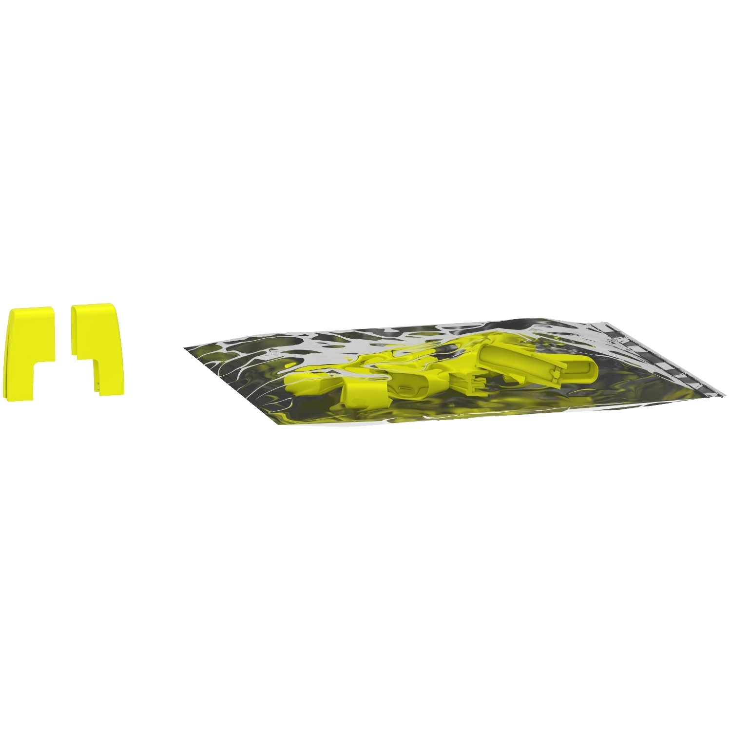 A9XPE110 Acti 9 End Side Cover, For Use With Acti 9, Multi 9 C60H, C60L, C60N, C60CTRL Combination Busbar, 1-Pole, Yellow
