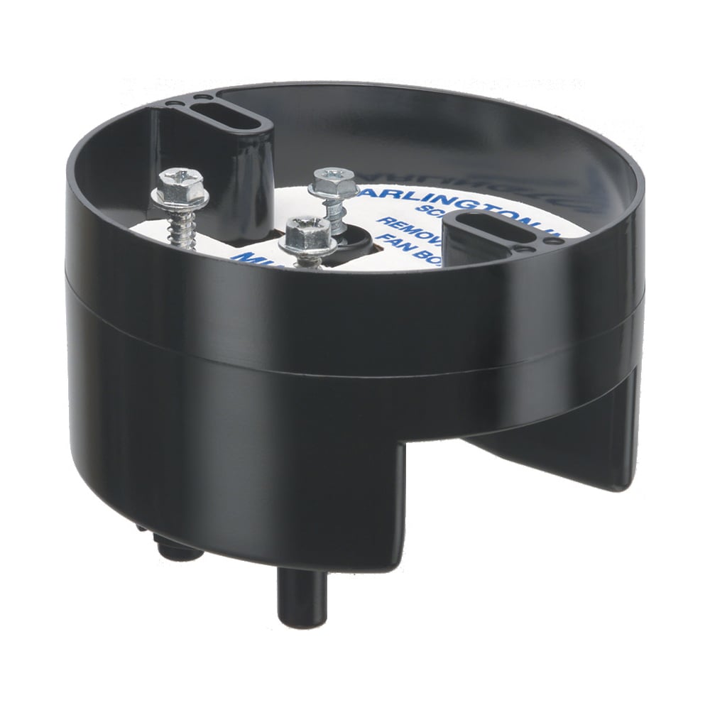 FB423 Fan/Fixture Mounting Box With Knockout, Plastic, 19.5 cu-in Capacity, 2 Knockouts, 4-1/4 in L x 4-1/4 in W x 3 in H