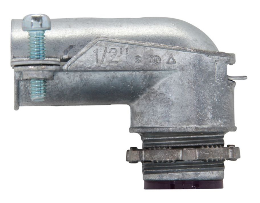 1745DC Insulated Squeeze Conduit Connector, 3 in Trade, For Use With Flexible Metal Conduit, Die Cast Zinc, Natural