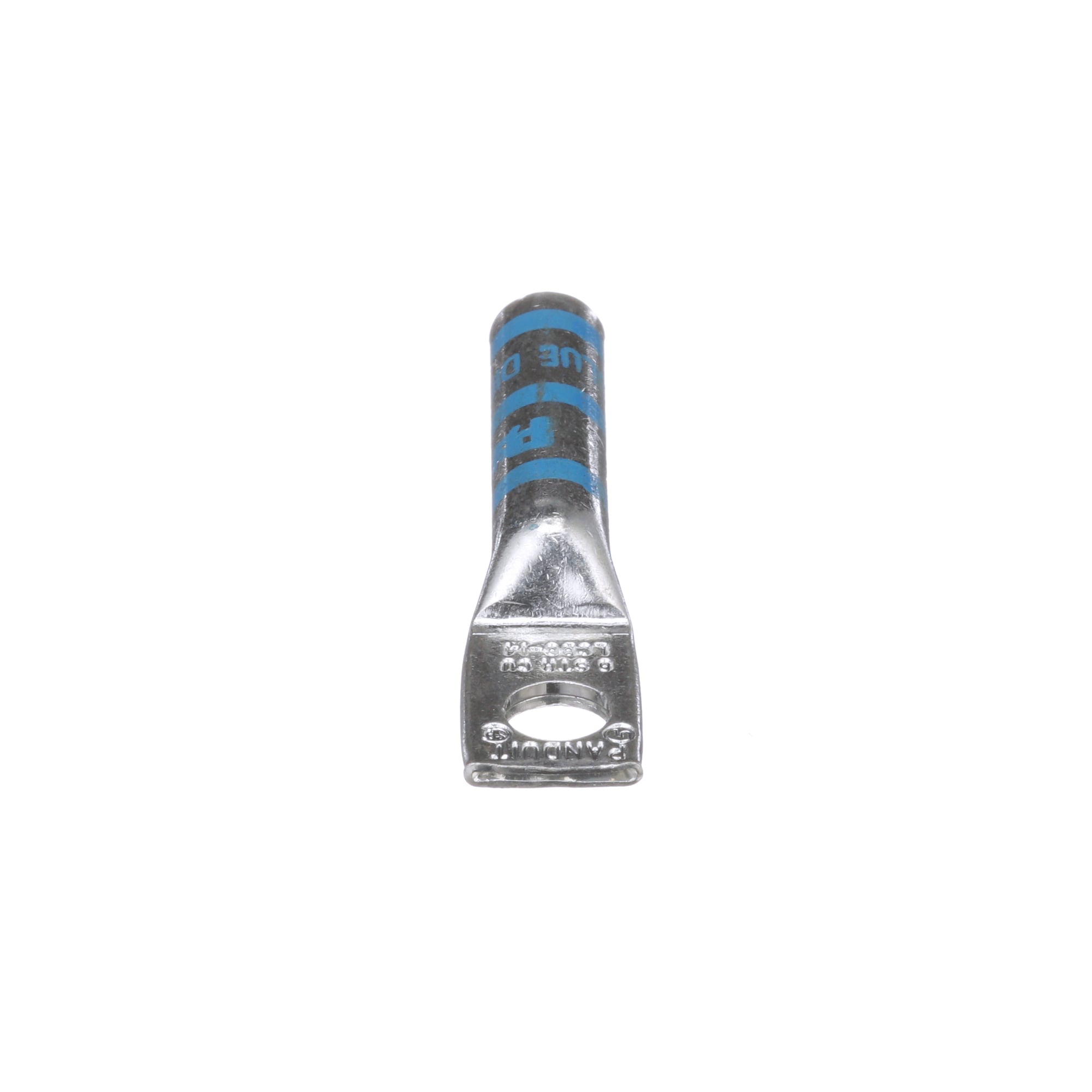 Pan-Lug LCB6-14-L Comp. Lug, 6, Long, Tin Plt Copper, Strt, One 1/4" Stud, PK50