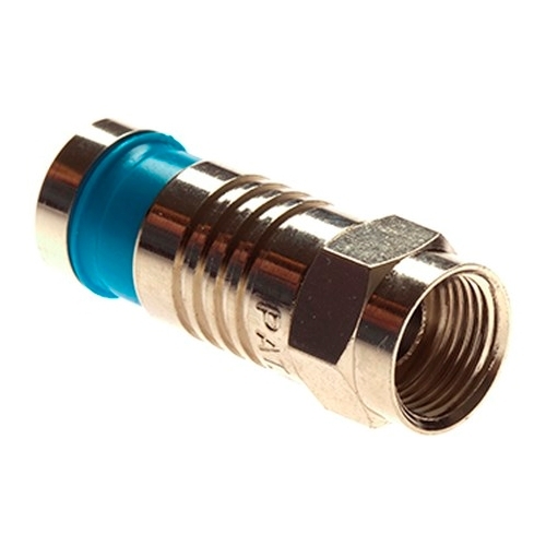 18002 Platinum Tools SealSmart Coaxial Connector, F Type Connector, RG6 Quad Cable