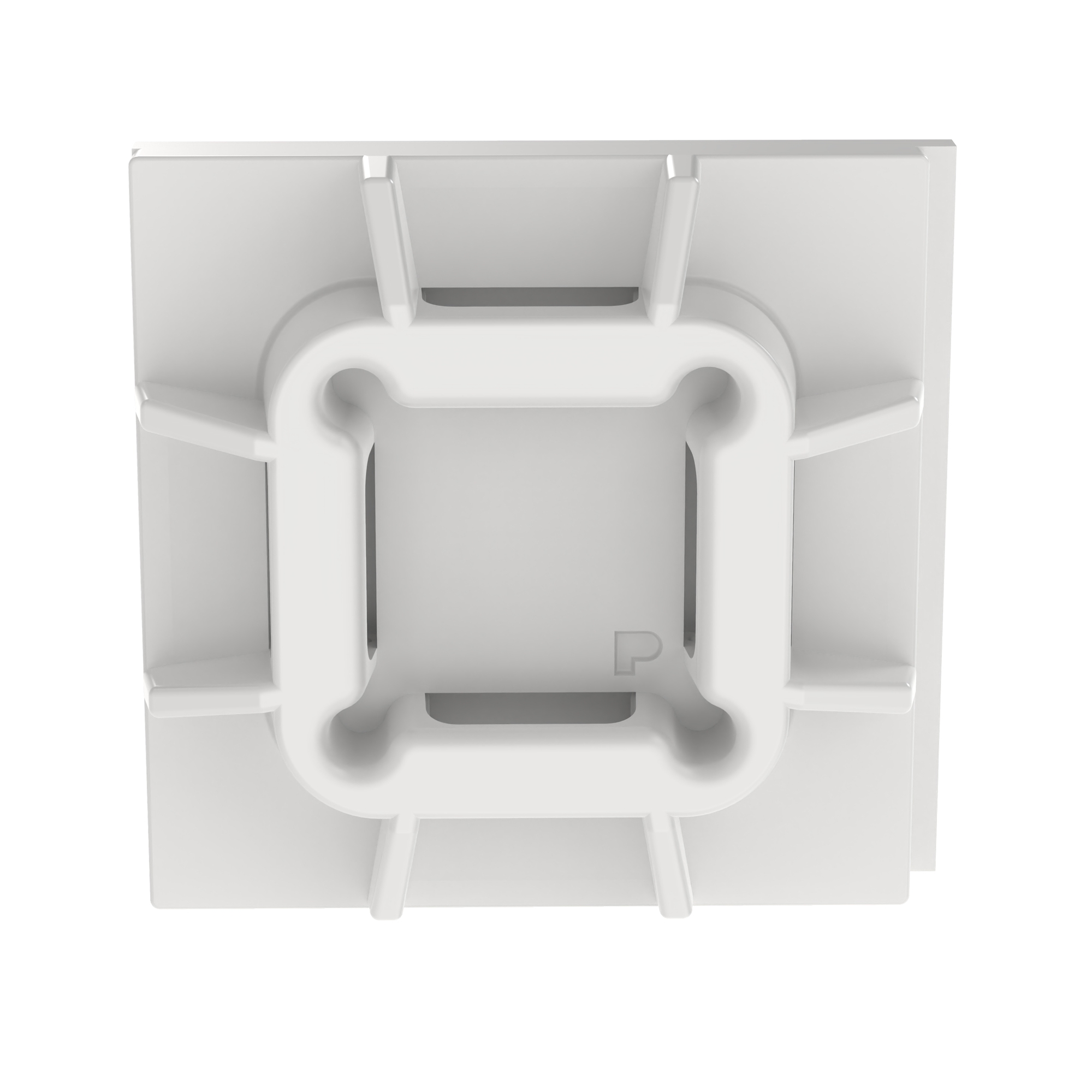 SGABM30-A-C Super-Grip Low Profile Cable Tie Mount, Rubber Adhesive Tape Mount, 0.225 in W Tie, Nylon 6.6/Polyamide, White