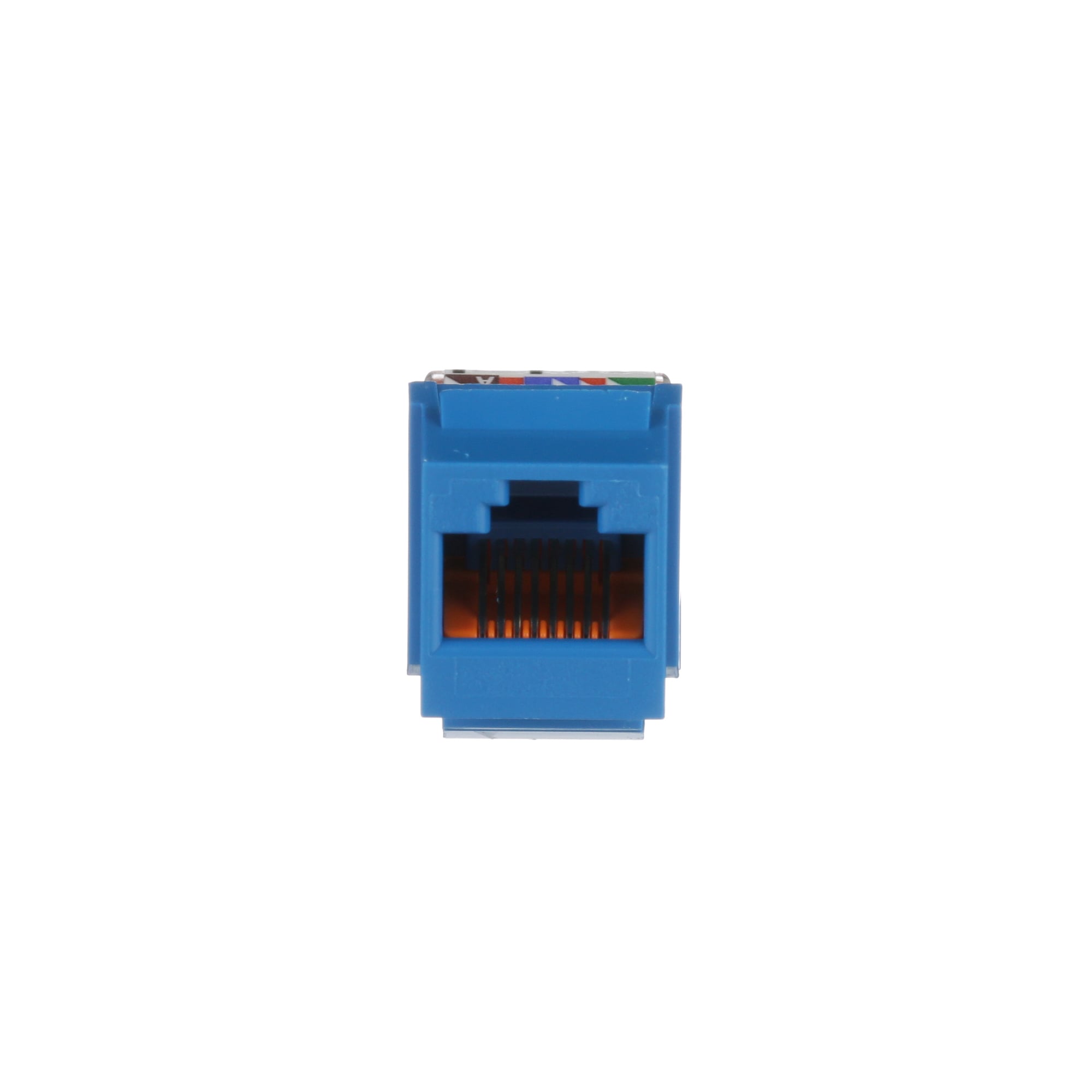 NK5E88MBUY NetKey 8-Wire Unshielded Jack Module, Cat 5e RJ45/Keystone Module, Surface Mount, 1 Port, ABS/Polycarbonate, Blue