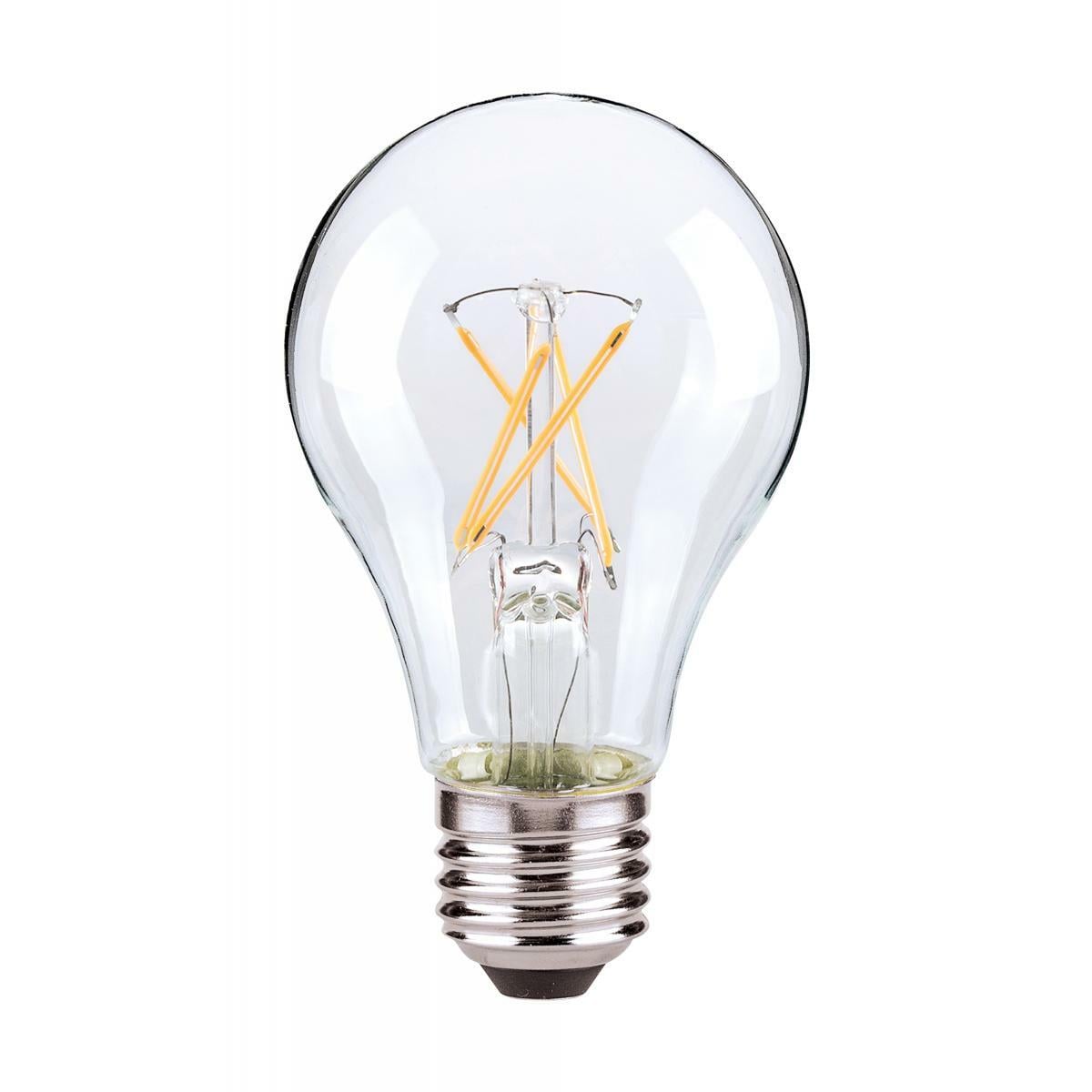 S21734 Filament LED Lamp, 7.5 W, 60 W Incandescent Equivalent, E26 Lamp, 800 Lumens