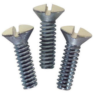 86000-PRT Oval Head Milled Slot Replacement Screw, #6-32 x 1/2 in L, For Use With Wallplate