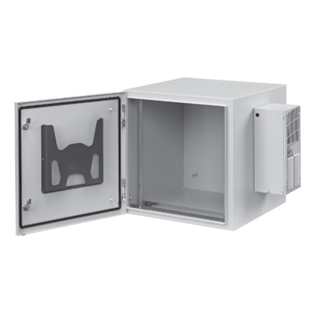 PTRS242424G4A ProTek DWS12 AC Double Hinged Solid Door Electrical Cabinet, 24.09 in L x 23.62 in W x 24.02 in D, NEMA 4/12//IP66/55 NEMA Rating, Steel