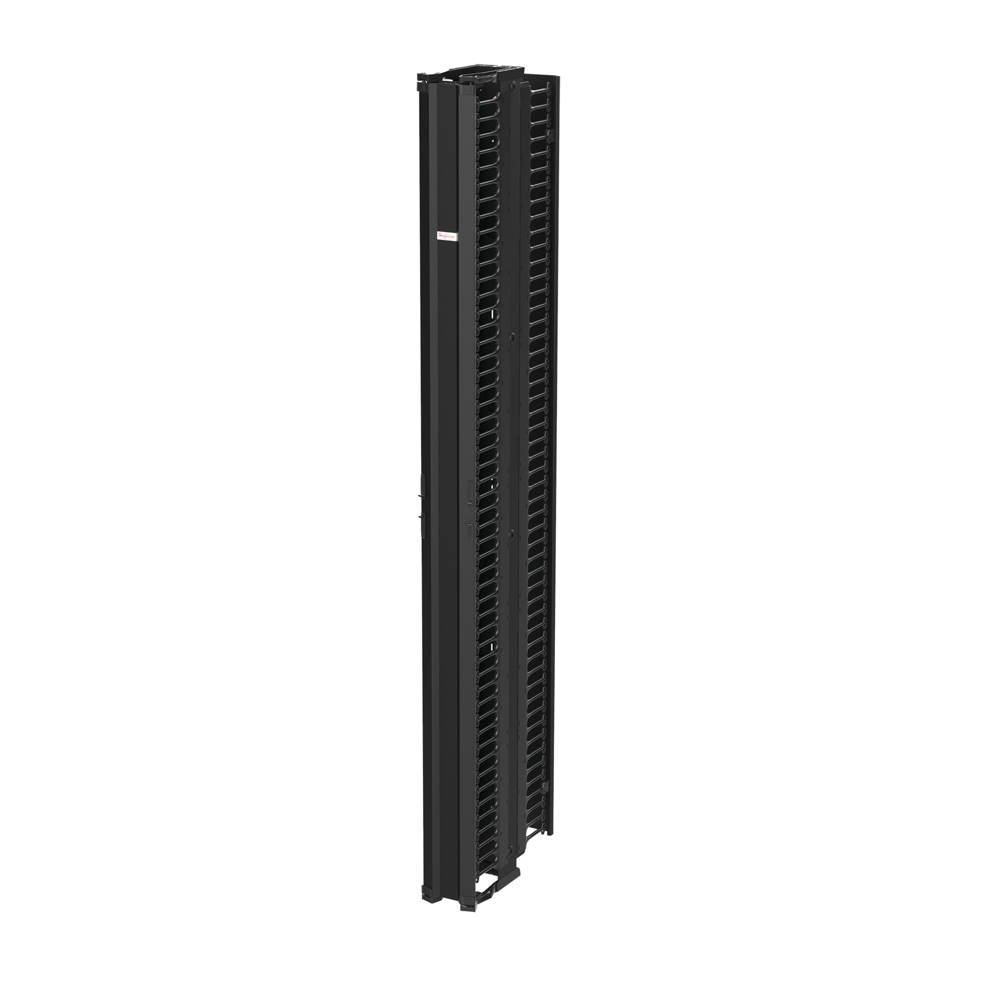 DV6DF8 CableTek DOFRY 2-Sided Vertical Cable Manager, 96 in H x 7-1/4 in W x 21.2 in D, Aluminum, Black