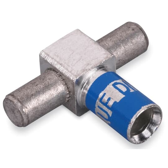 M2D6M-1 Color-Keyed 2-Load Male Motor Lead Pigtail Disconnect, 6 AWG Beryllium Copper Conductor, Die Code: 24, 1/4 in Stud, Copper