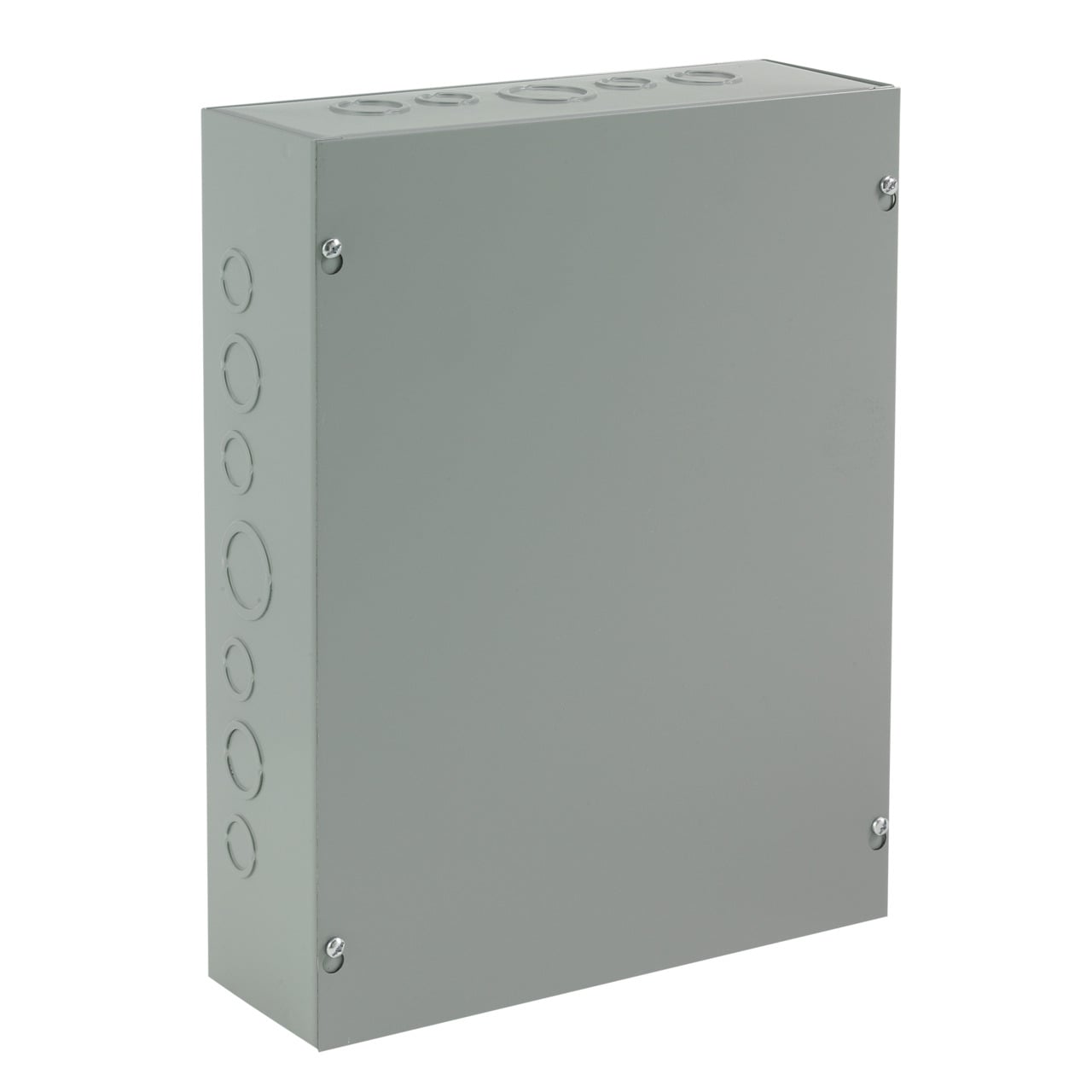 ASE16X12X4 A90P1 Pull Box With Knockout, 12 in W x 4 in D x 16 in H, Screw Cover, NEMA 1/IP30, Steel