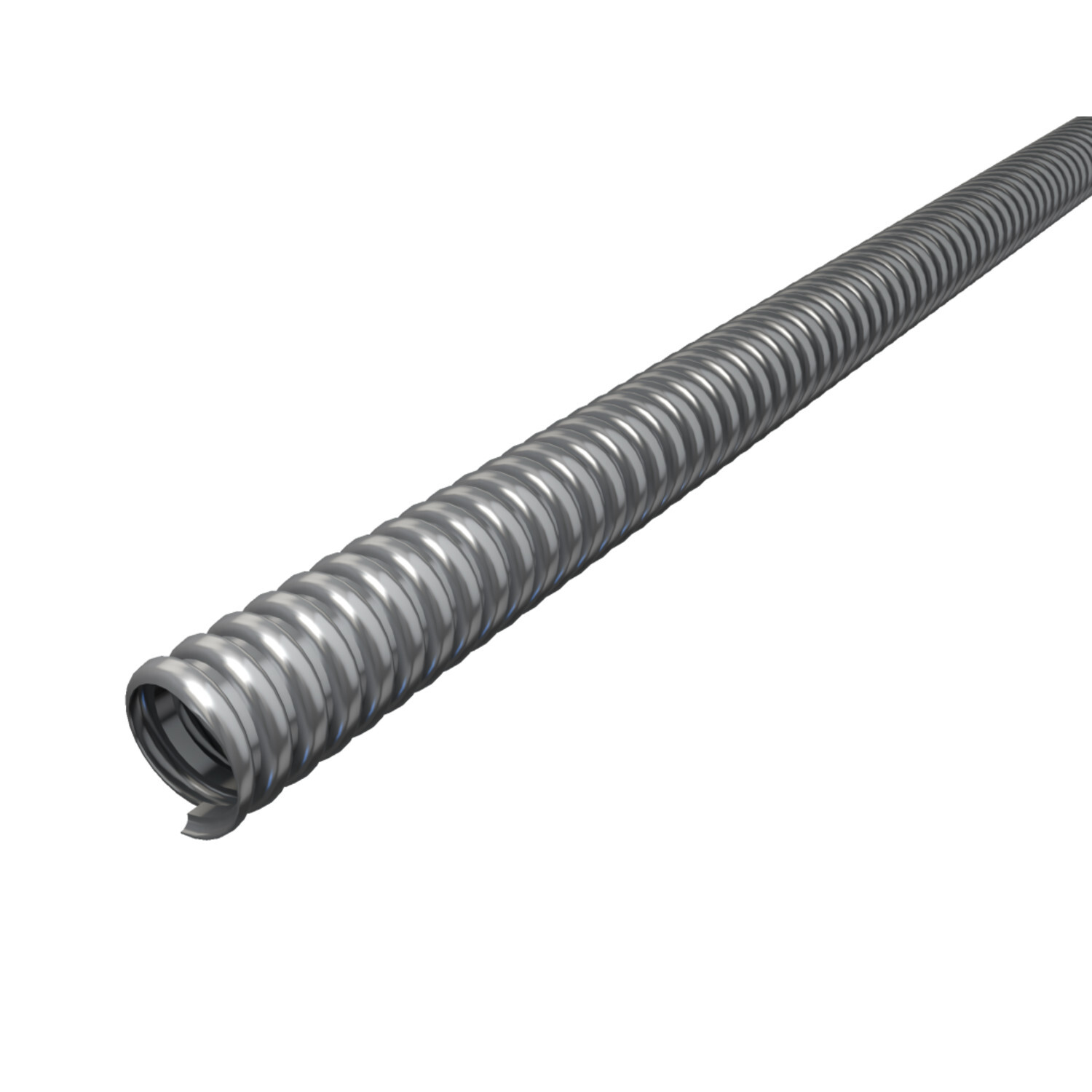 5503-30-00 Liquid-Tuff 5500 Reduced Wall Flexible Metal Conduit, 3/4 in Trade, 0.812 to 0.835 in ID x 1.045 to 1.105 in OD, 100 ft Coil L, Low Carbon Steel