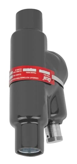 EYD2-G Ocal Double Coated Conduit Sealing Fitting With Drain, 3/4 in, Iron, PVC Coated